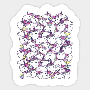 a lot of unicorns Sticker